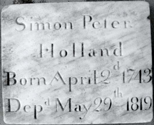 Simon Peter headstone
